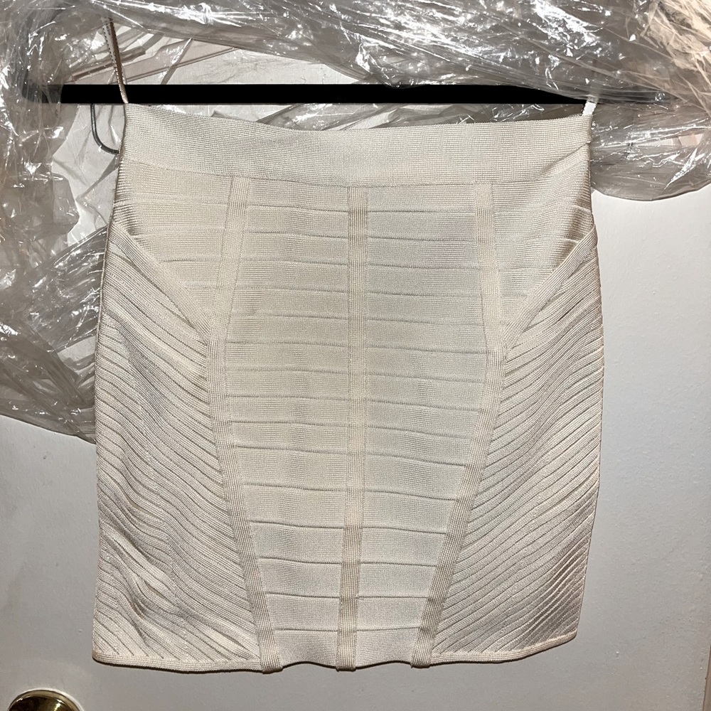 Herve Leger NWT Slit Bandage Mini Skirt